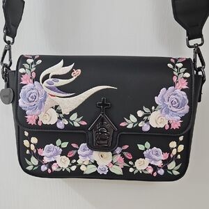 Loungefly Black Floral Crossbody Bag